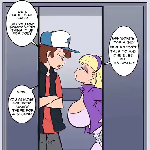 Pacifica And Dipper Fucking - Dipper Pines & Pacifica Northwest Fuck In An Elevator - DONKPARTY.com