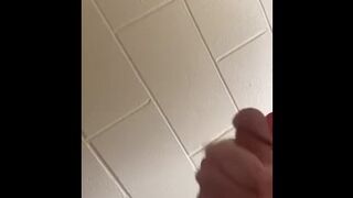 Shooting ropes in public bathroom