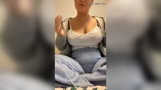 Poppyfox1 teasing her Big Tits on Periscope - ONCAM Top Peri