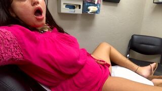 playing with my pussy in the doctors office